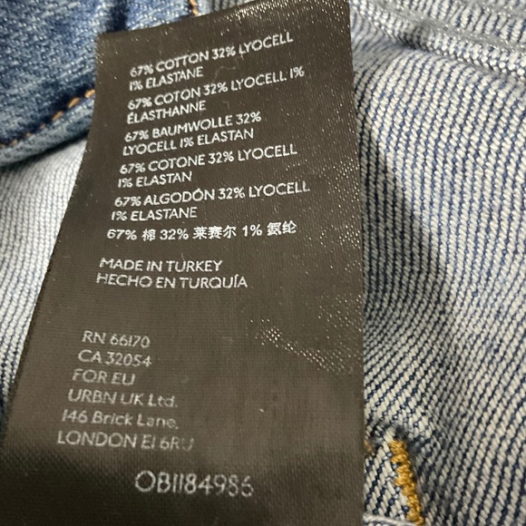 We The Free Free People Mid Rise Distressed Straight Leg Jeans Size 27 - Picture 13 of 13